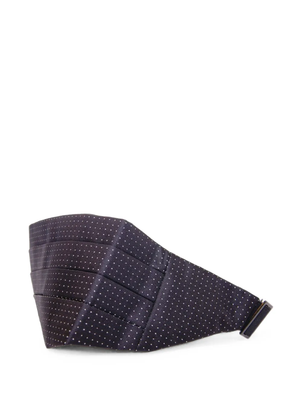 Dolce & Gabbana Geplooide cummerbund met stippen Zwart