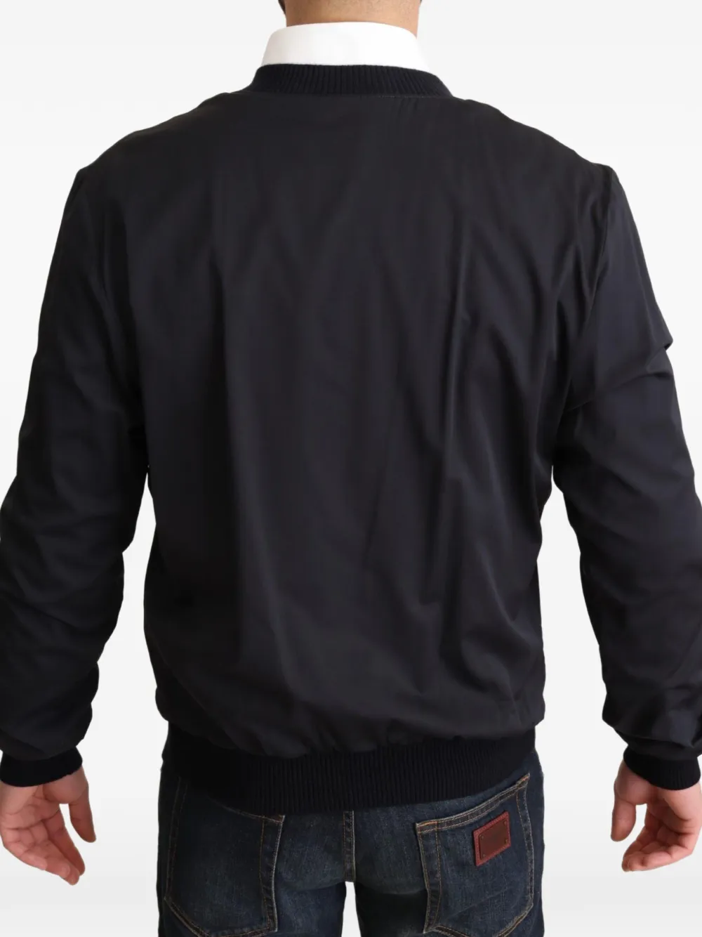 Dolce & Gabbana Zijden bomberjack Zwart