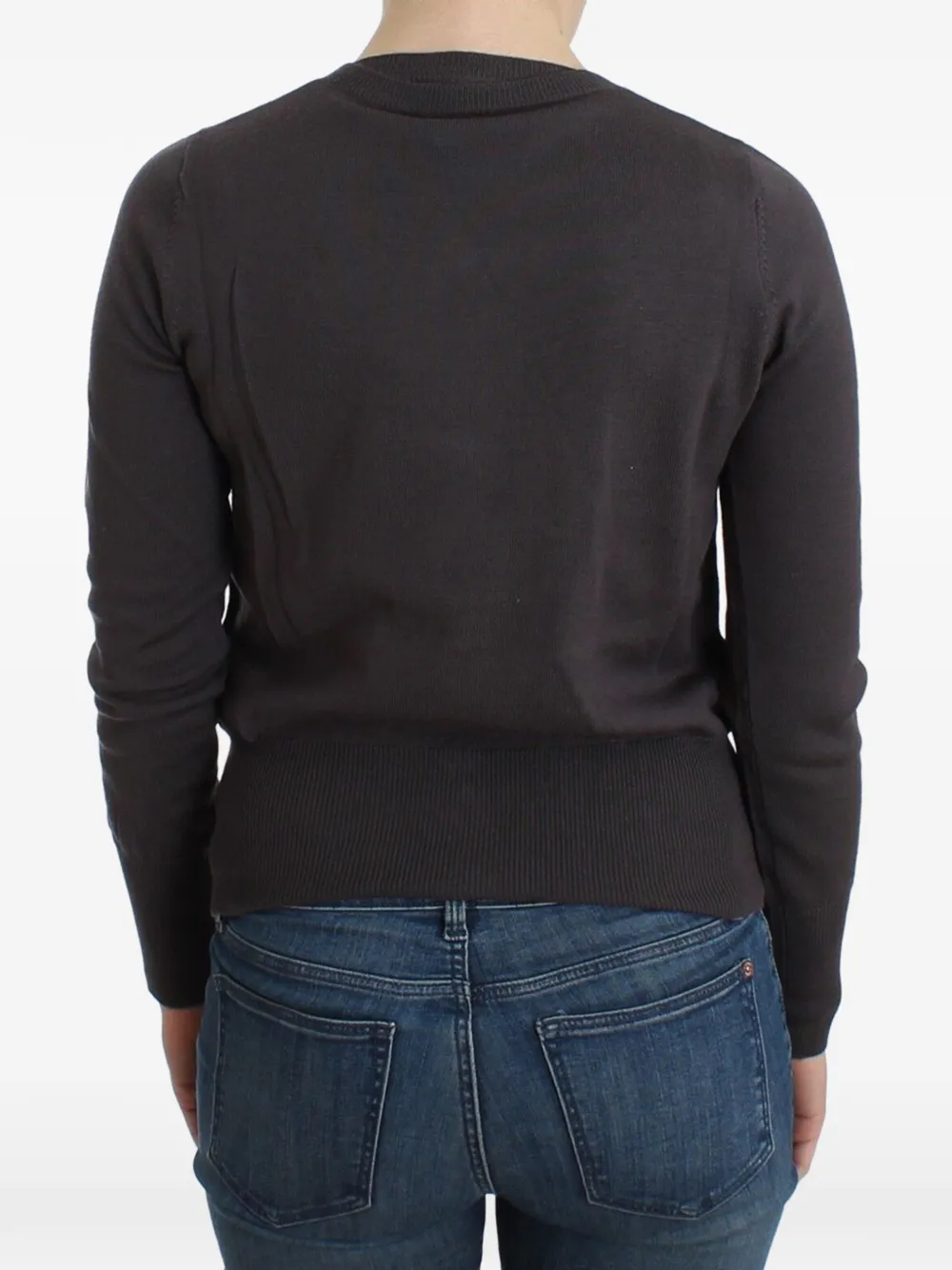 John Galliano sequin-embellished wool cardigan Paars