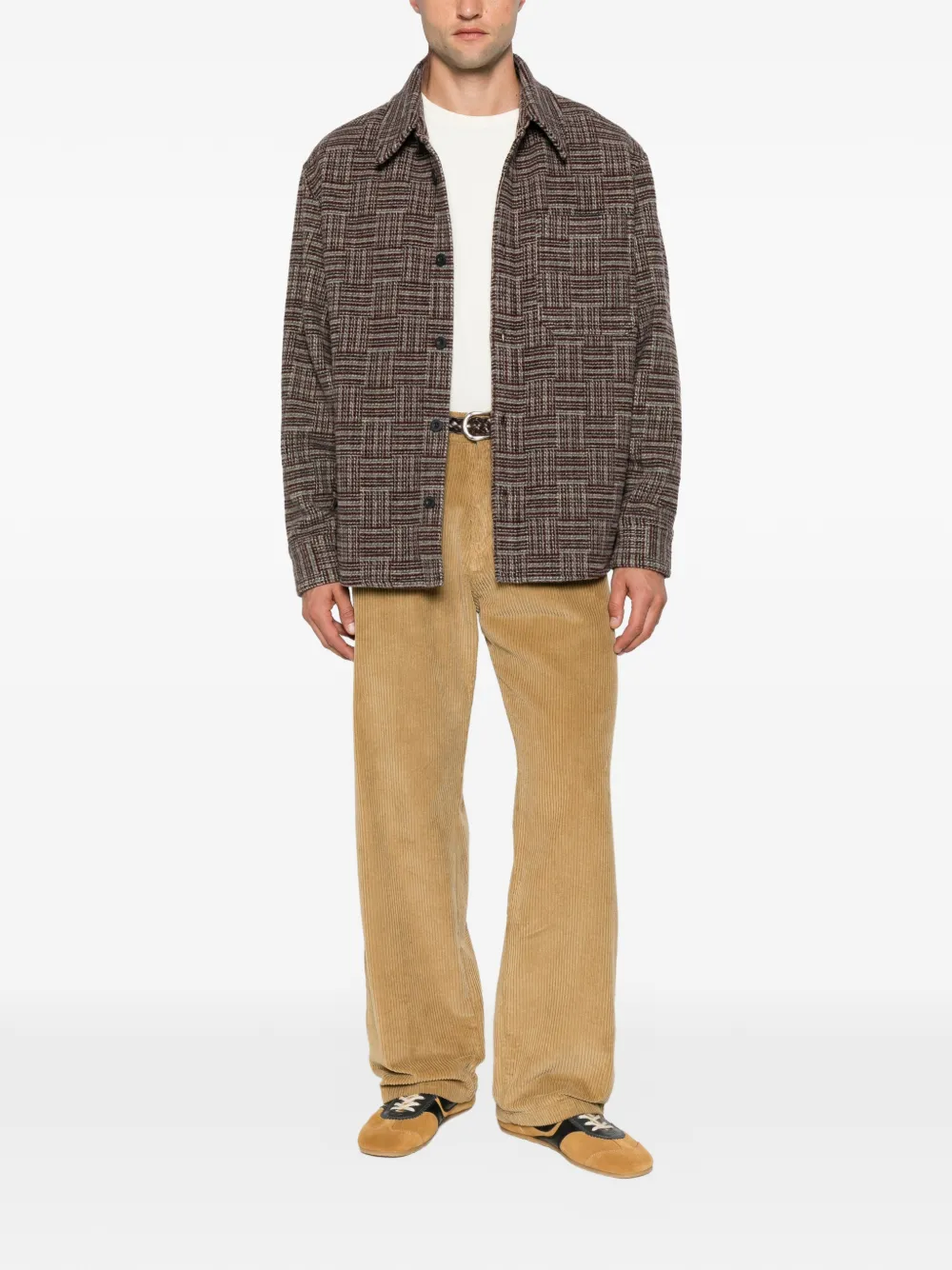 A.P.C. Geruit overhemd Rood