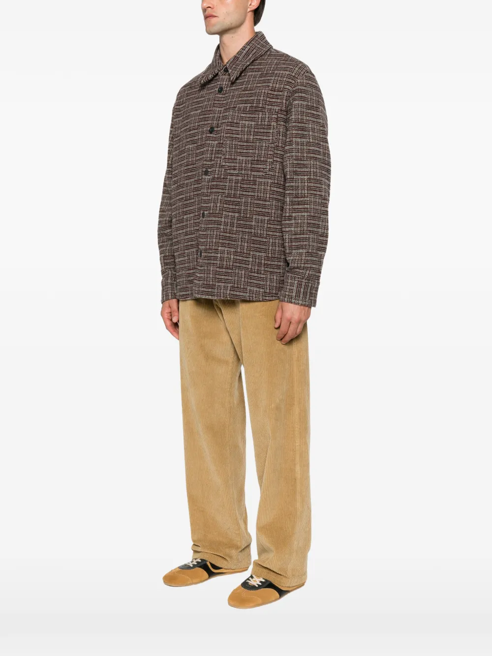 A.P.C. Geruit overhemd Rood