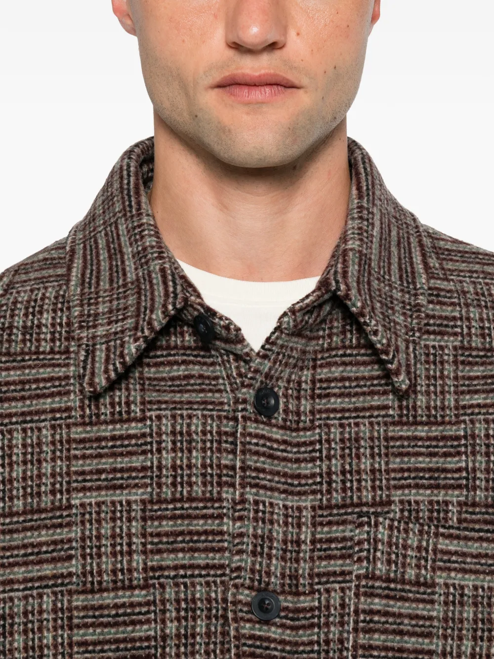 A.P.C. Geruit overhemd Rood