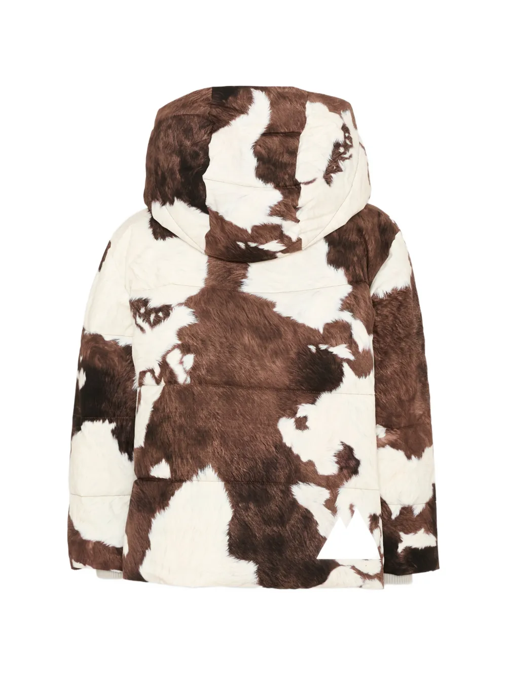 Molo Jack met koeien-print en capuchon Bruin