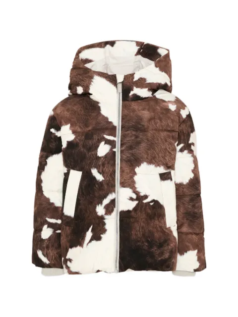 Molo veste à imprimé vache et capuche