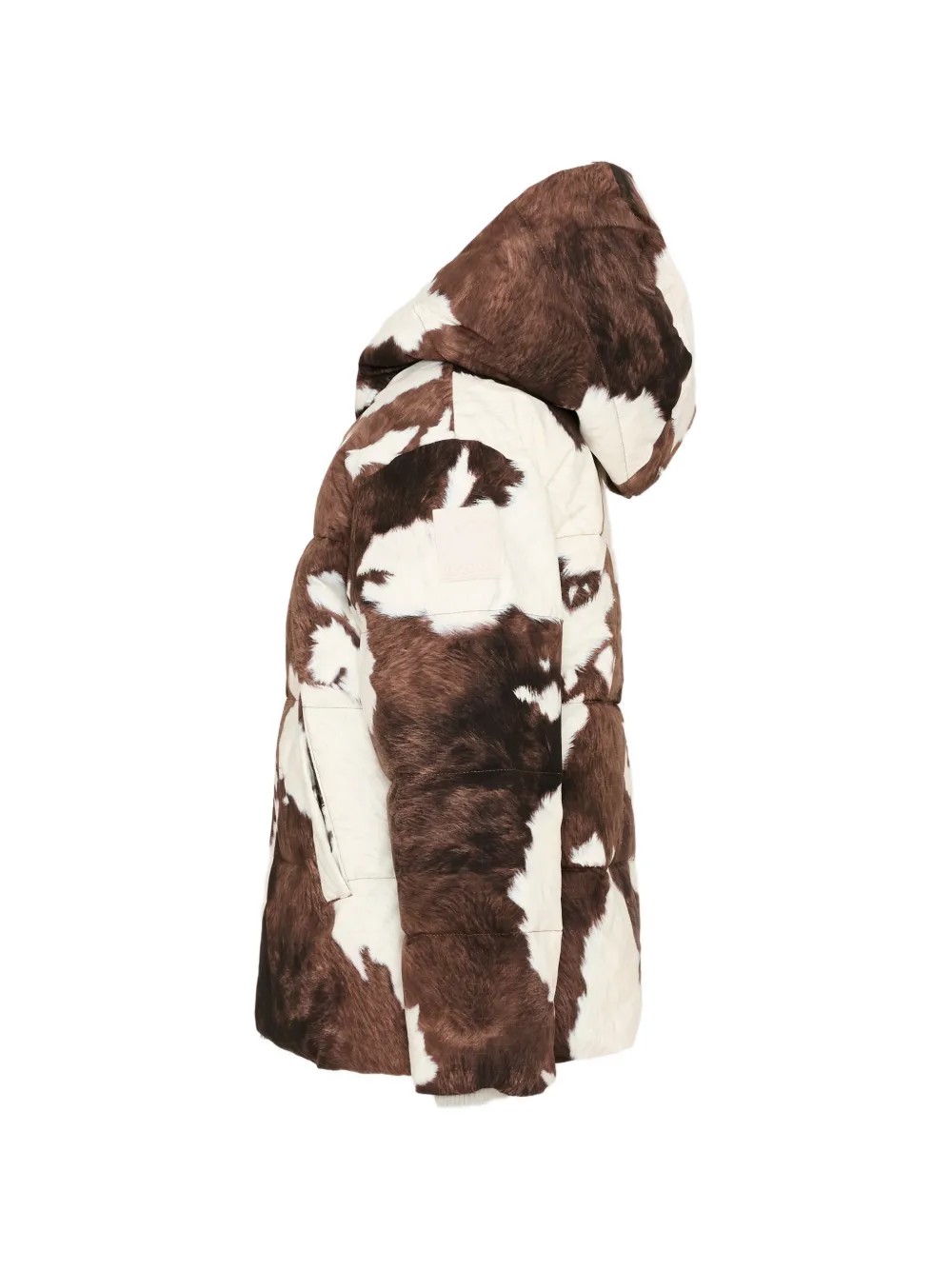 Molo Jack met koeien-print en capuchon Bruin