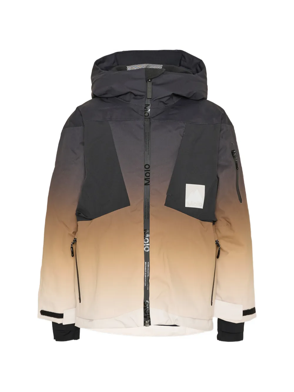 Molo ombre hooded jacket - Nero