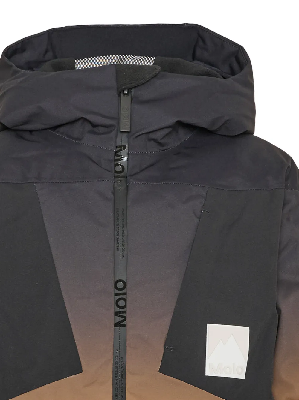 Molo Jack met capuchon en ombré-effect Zwart