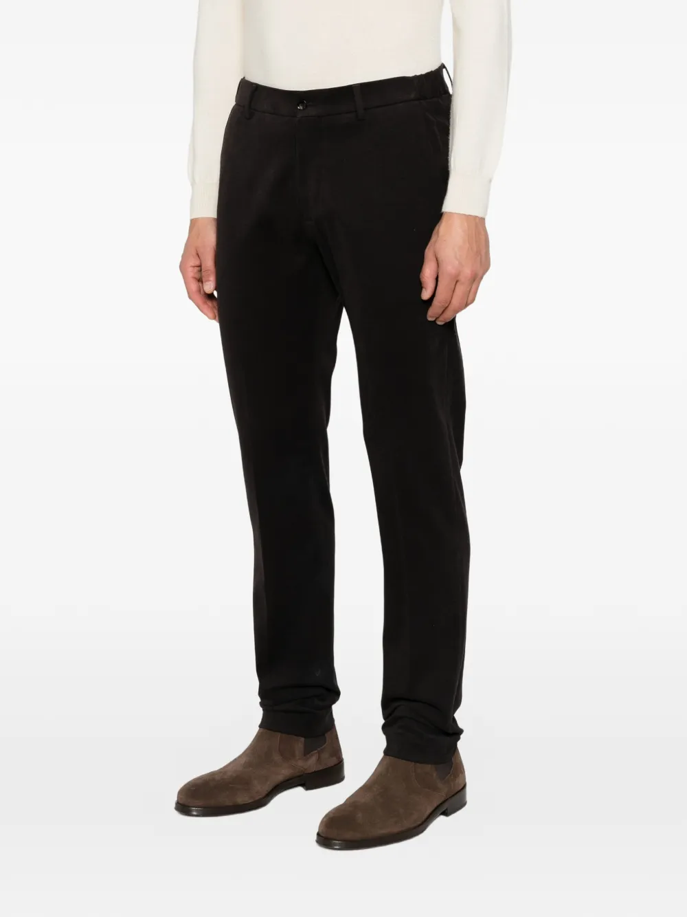 Berwich Morello Elax slim-fit trousers Bruin