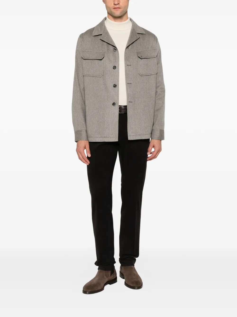 Berwich Morello Elax slim-fit trousers Bruin