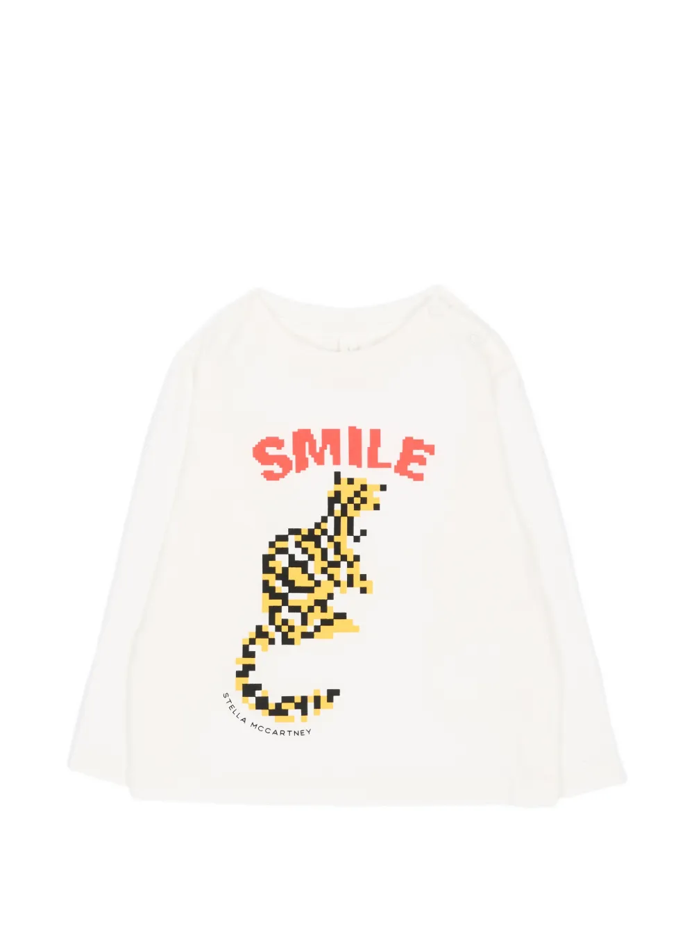 Stella McCartney Kids graphic-print long-sleeve T-shirt - Bianco