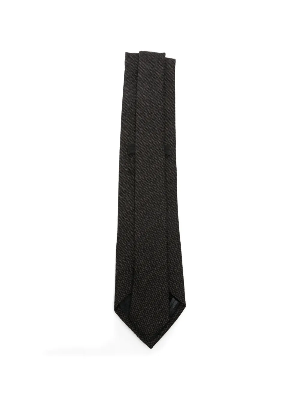 Zegna Getextureerde stropdas Bruin