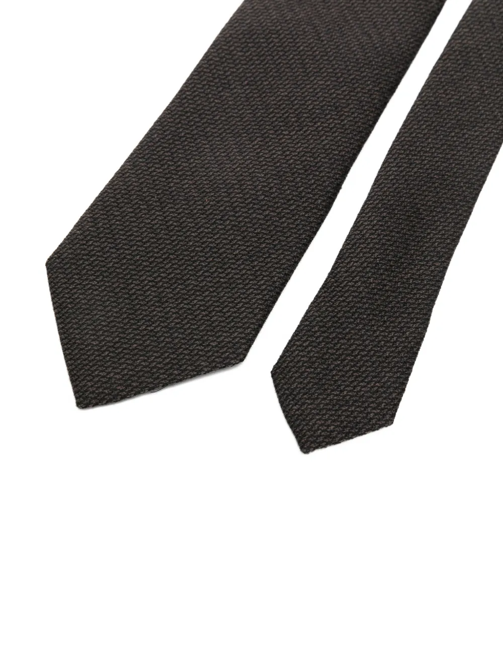 Zegna Getextureerde stropdas Bruin