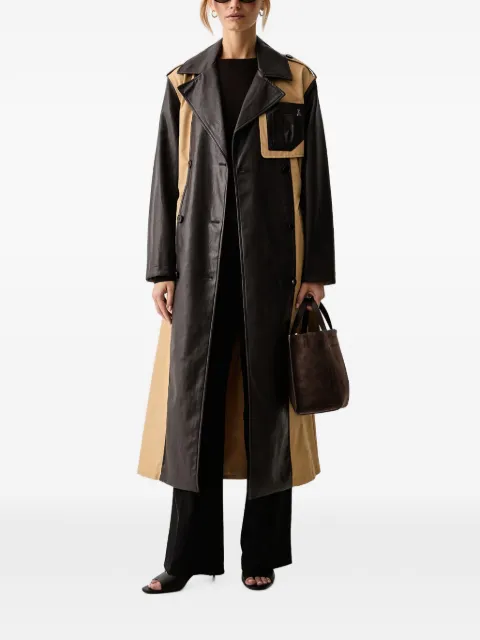 Patrizia Pepe abrigo con diseño colour block