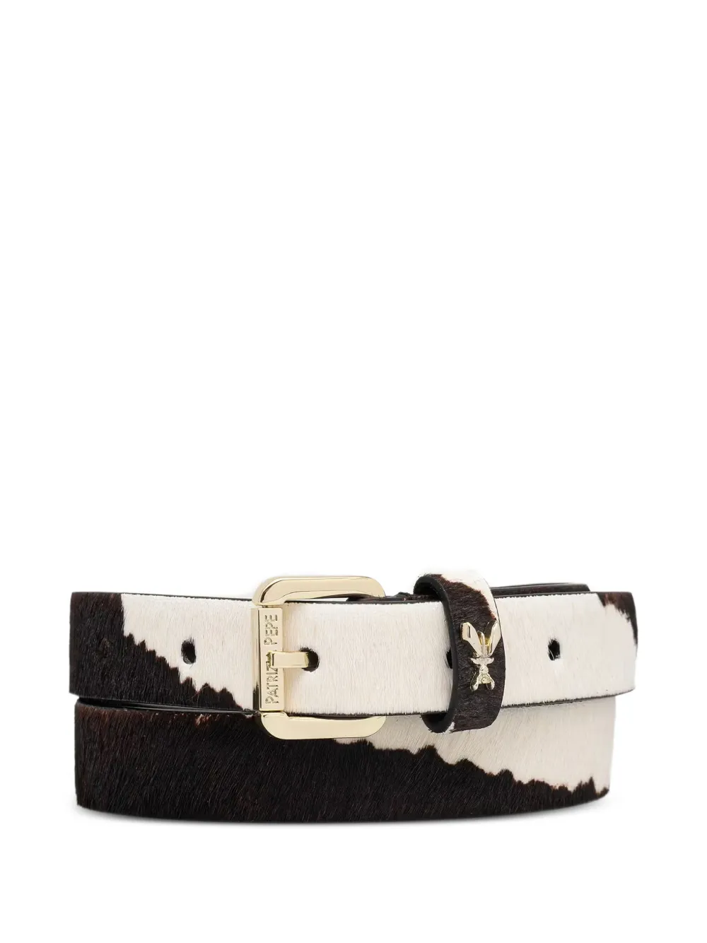 Patrizia Pepe cow-print Fly belt