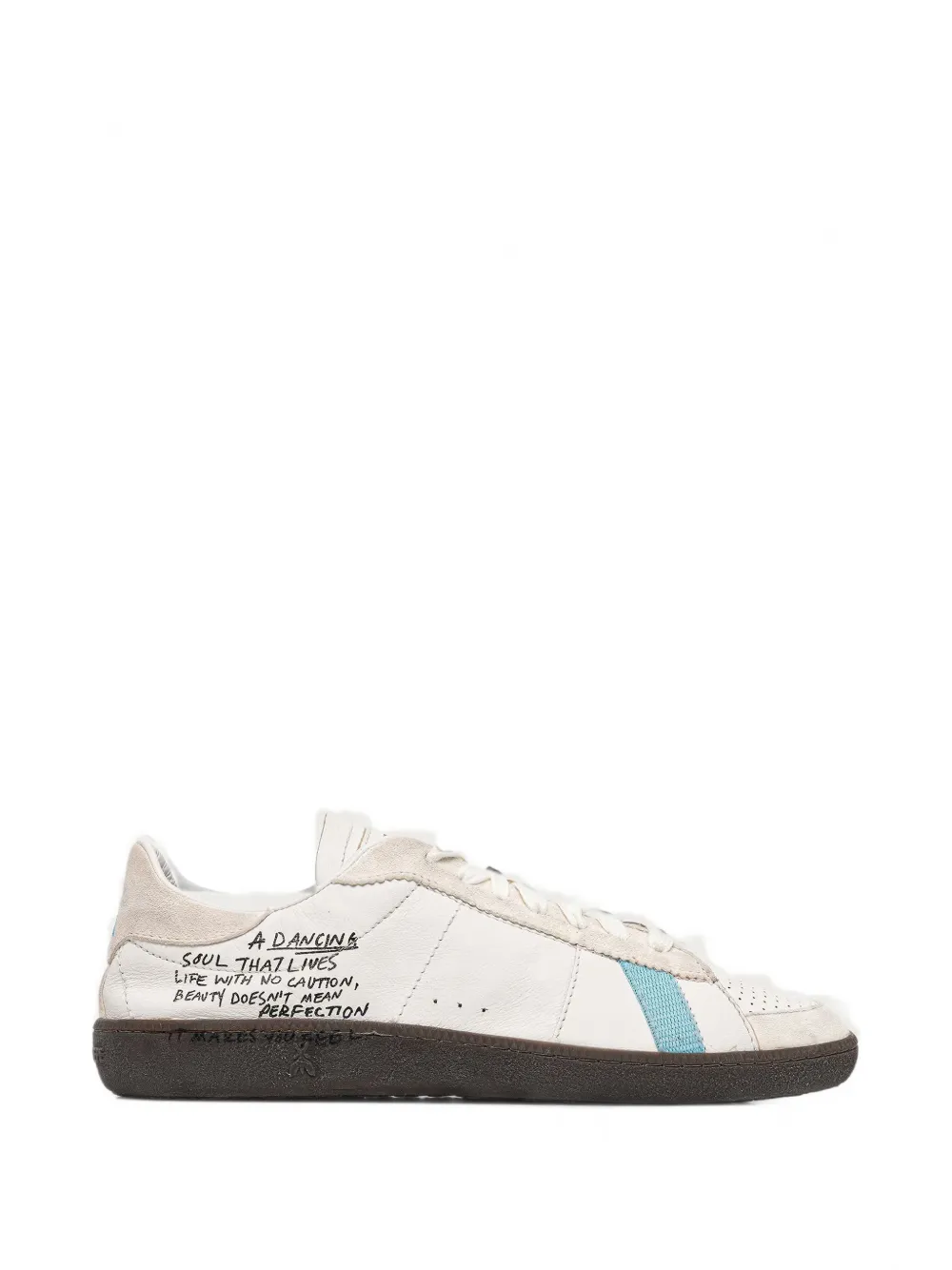 Patrizia Pepe slogan-print panelled sneakers