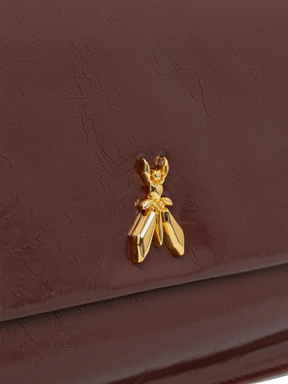 Patrizia Pepe Fly-plaque shoulder bag Bruin