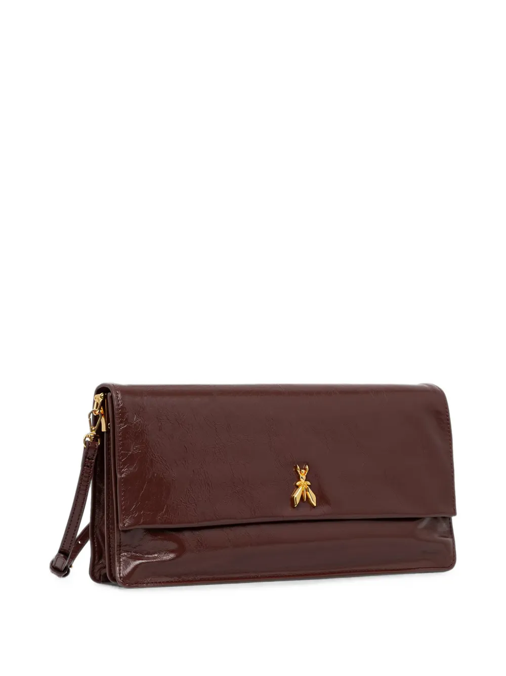 Patrizia Pepe Fly-plaque shoulder bag Bruin