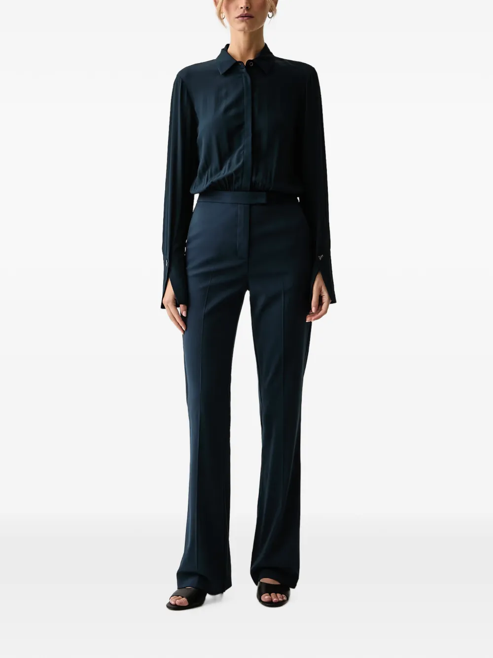 Patrizia Pepe Jumpsuit met lange mouwen Blauw
