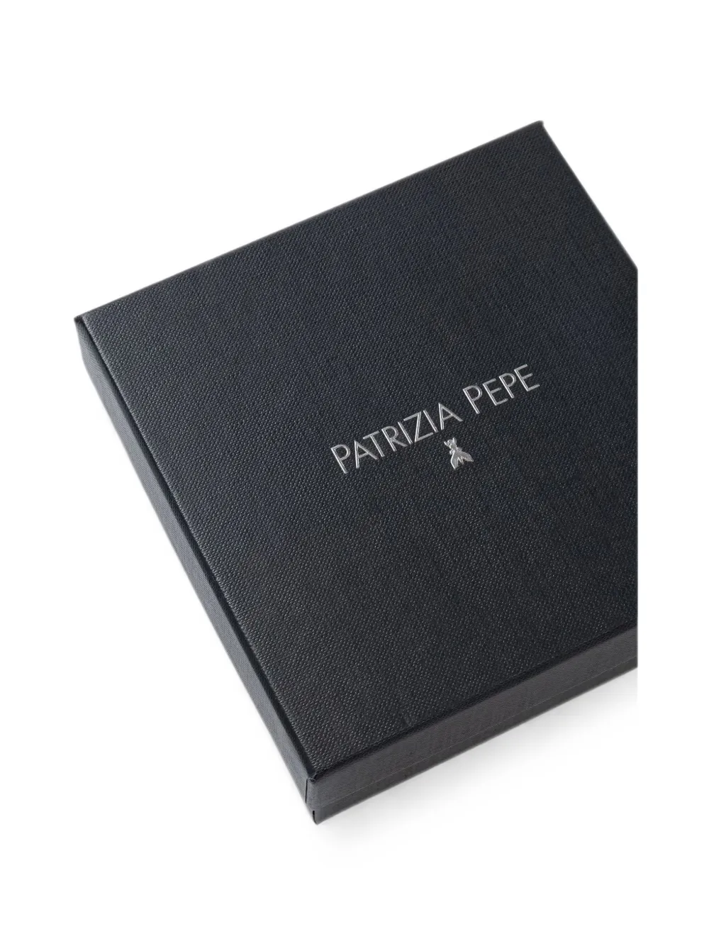 Patrizia Pepe Leren riem met logoplakkaat Zwart