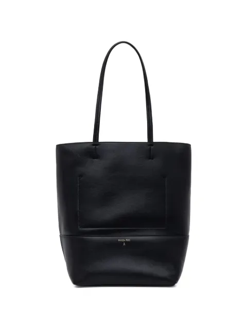 Patrizia Pepe logo-print leather tote bag