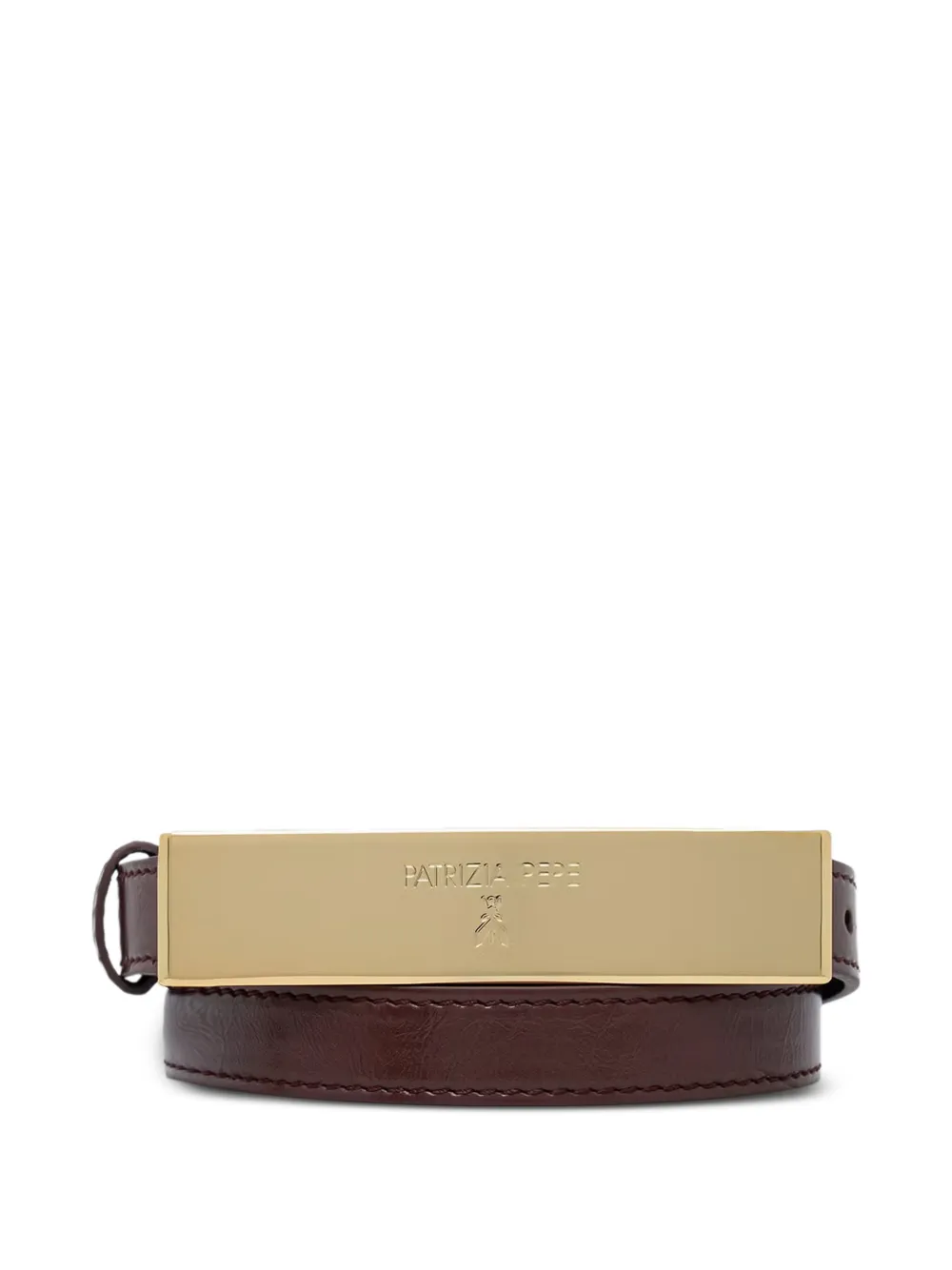 Patrizia Pepe logo-plaque buckle belt