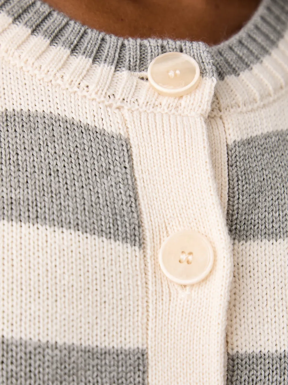 Patrizia Pepe Gestreept vest Beige