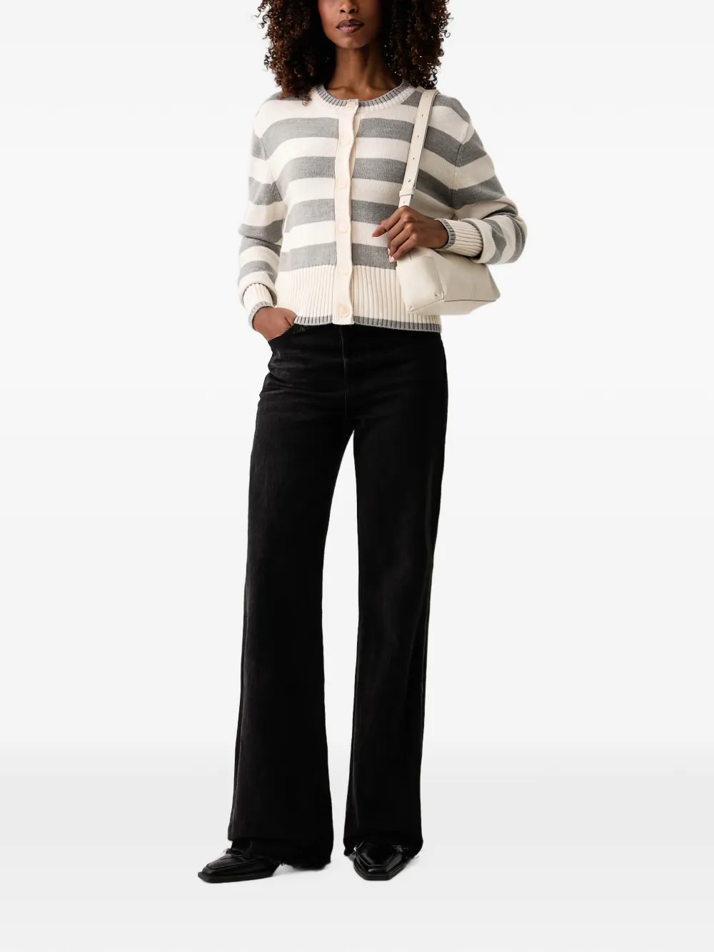 Patrizia Pepe Gestreept vest Beige