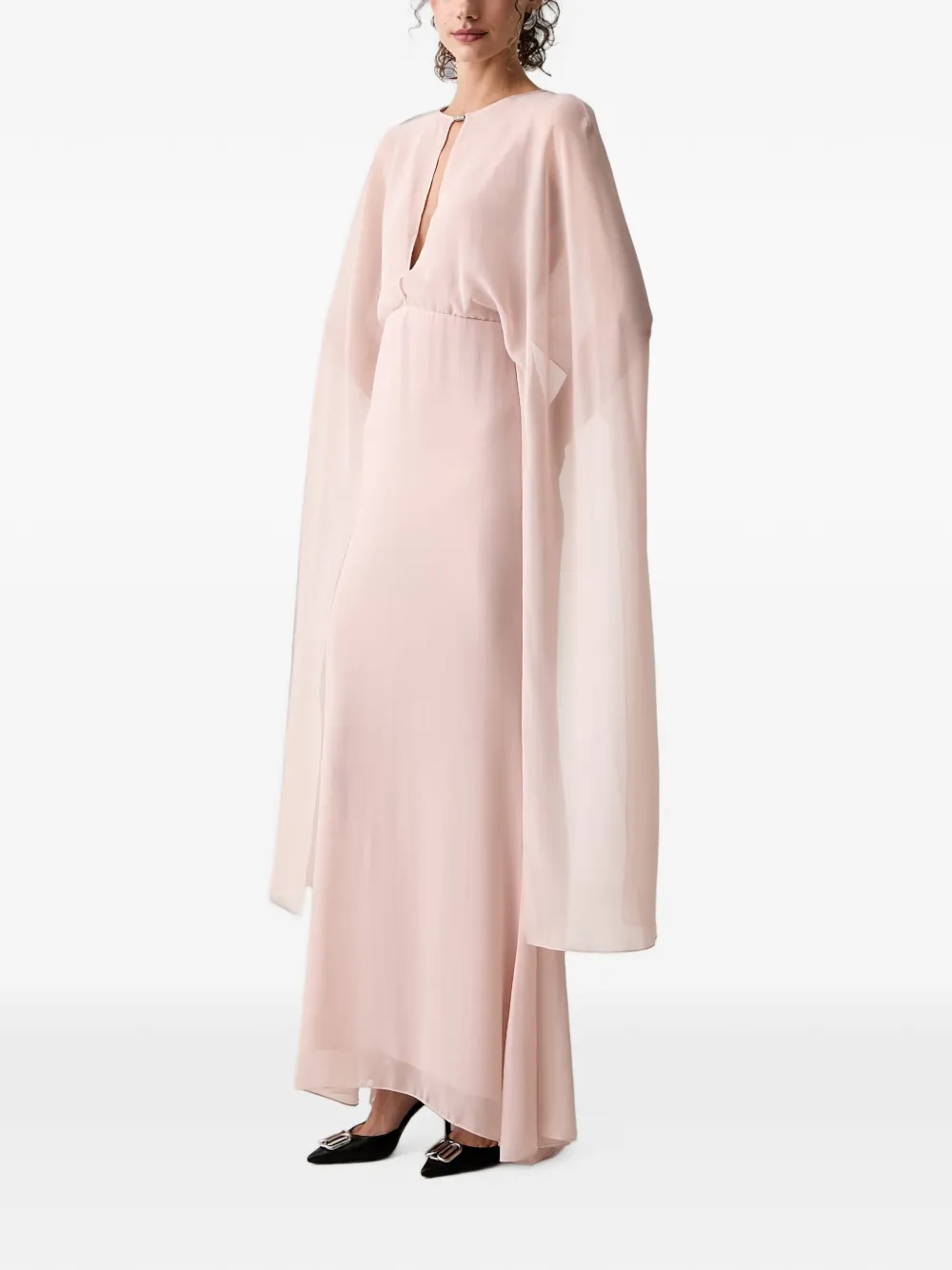 Patrizia Pepe Jurk met capemouwen Roze