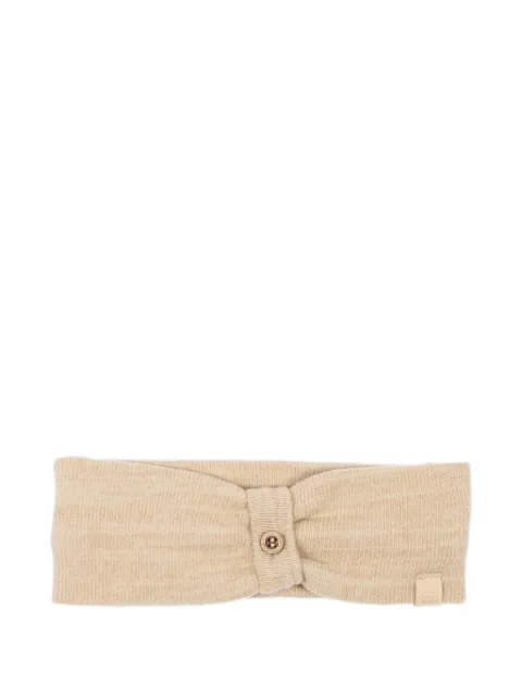 Bamboom knitted button-detail headband