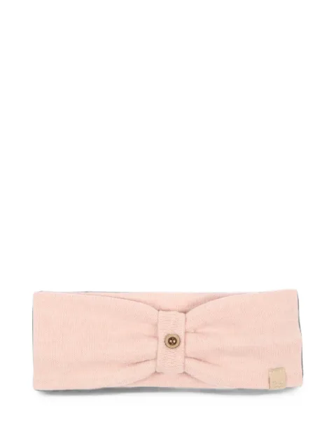 Bamboom knitted button-detail headband