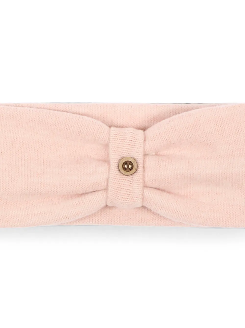 Bamboom Gebreide haarband met knoopdetail Roze