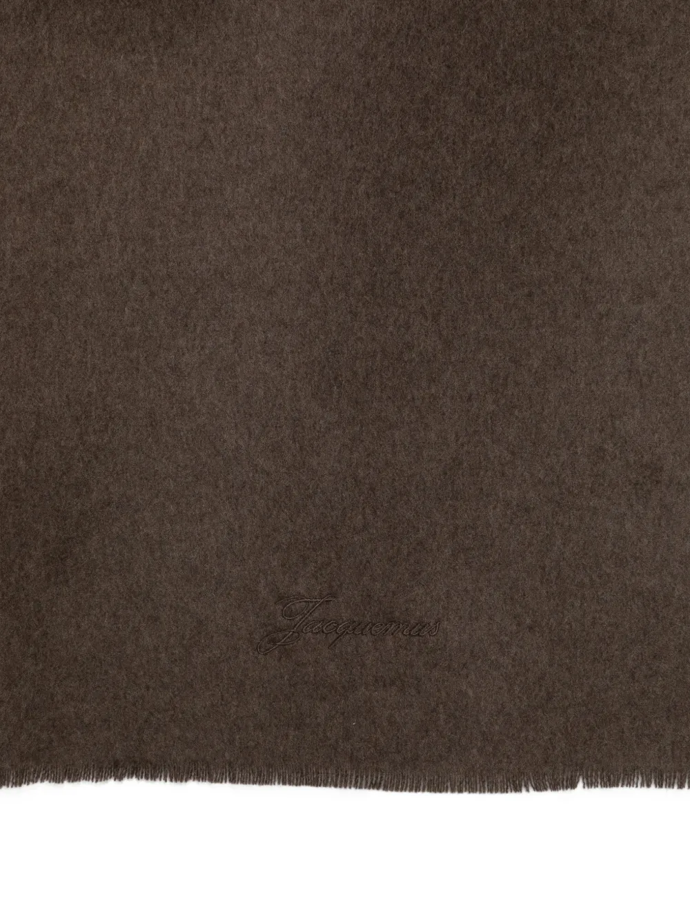 Jacquemus Sjaal met geborduurd logo Bruin