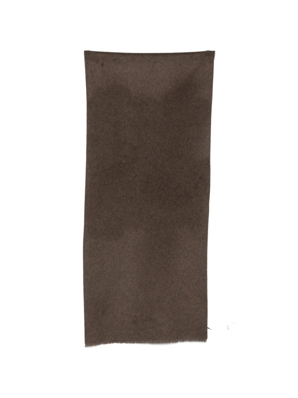 Jacquemus logo-embroidered fringed scarf