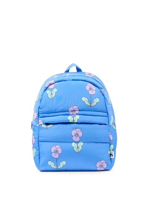 Mini Rodini floral-print padded backpack
