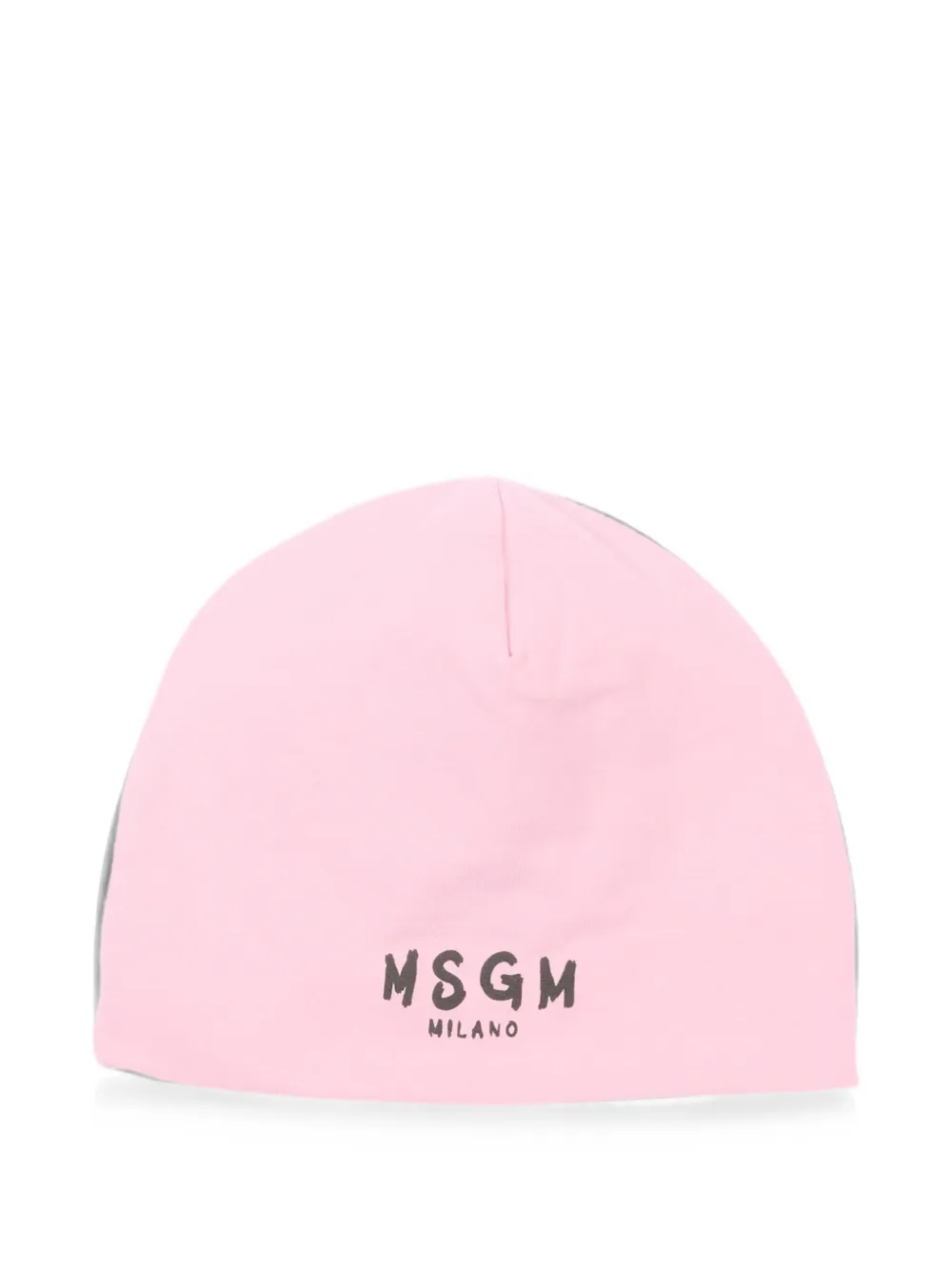 MSGM Kids logo-print beanie hat - Rosa