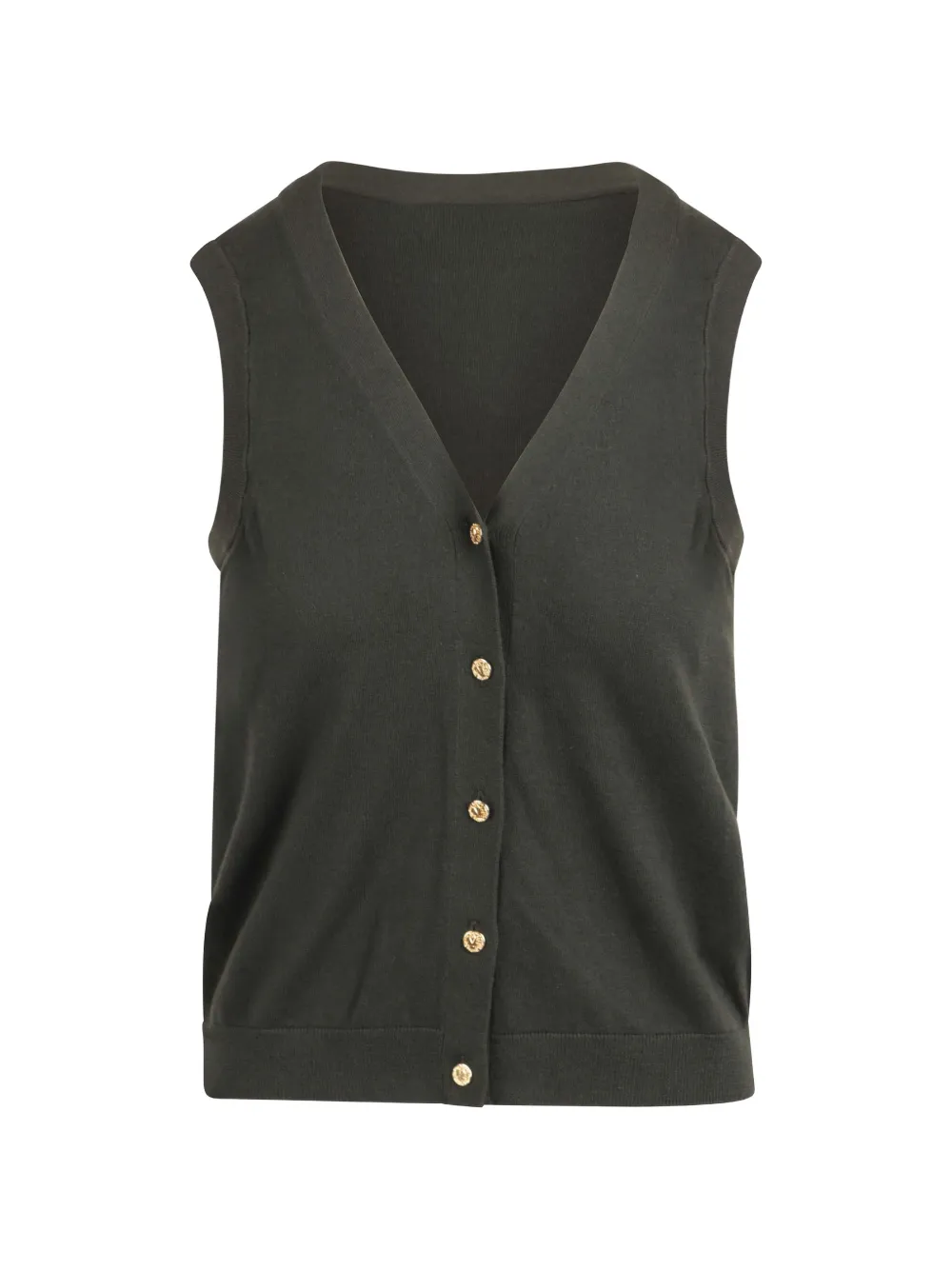 'S Max Mara V-neck button-up vest - Green
