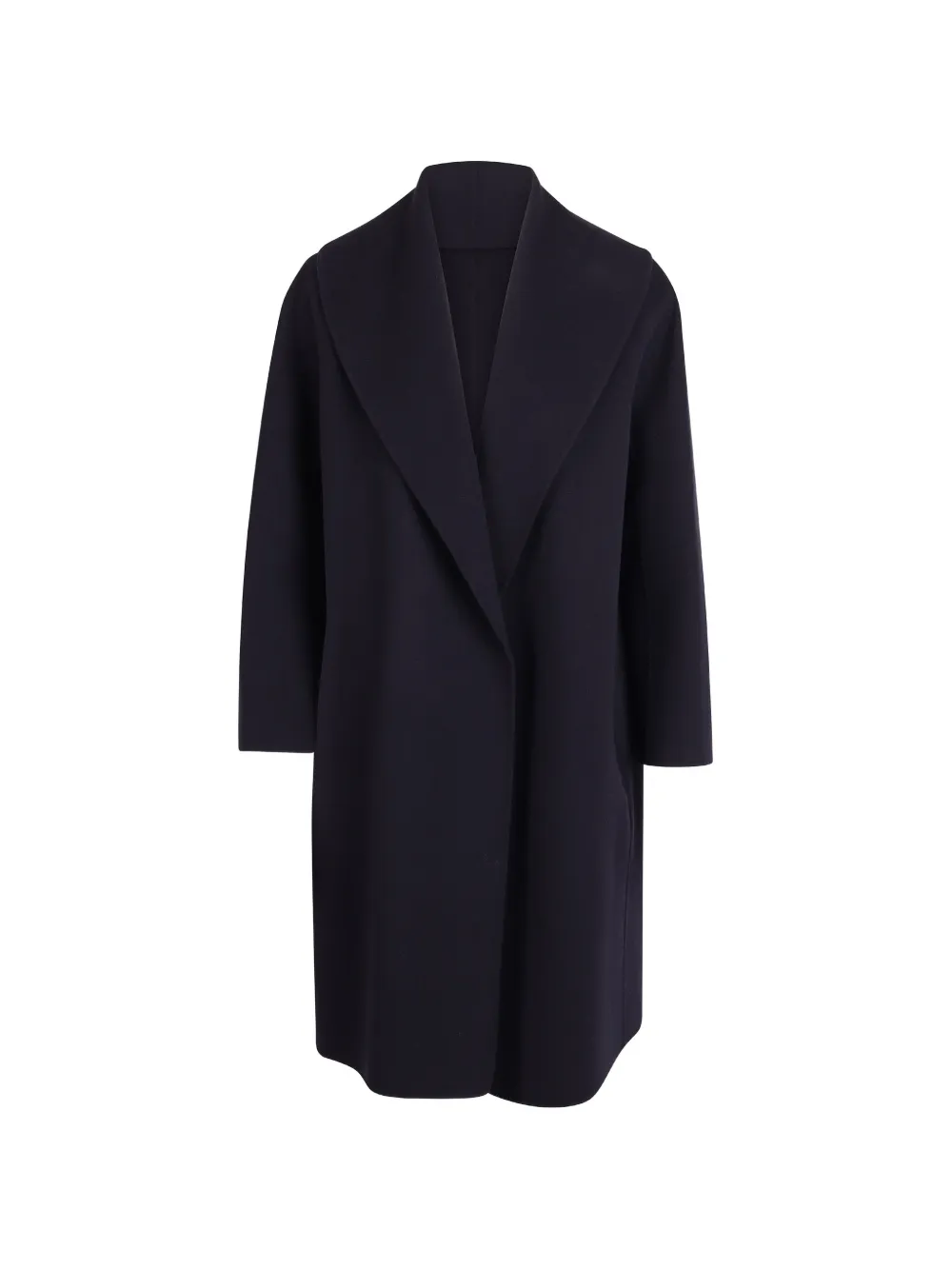 'S Max Mara shawl-lapel single-breasted coat - Blu
