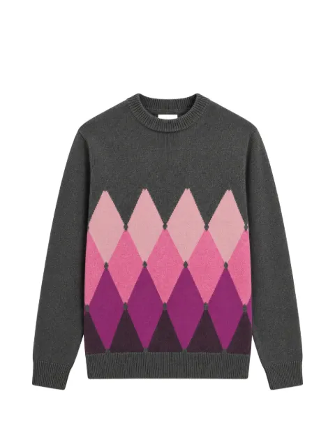 Ballantyne argyle-pattern crew-neck sweater