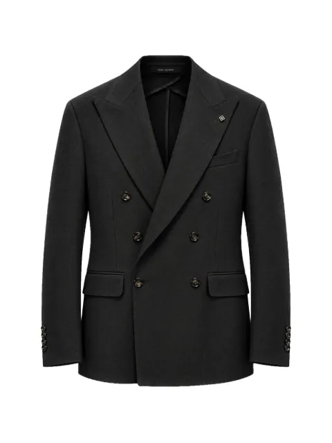 Tagliatore double-breasted peak-lapel blazer