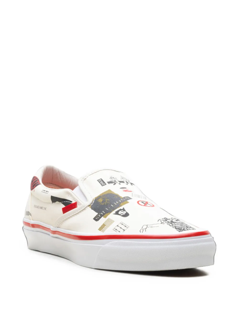 Vans graphic-print LX Classic Slip-On 98 sneakers Wit
