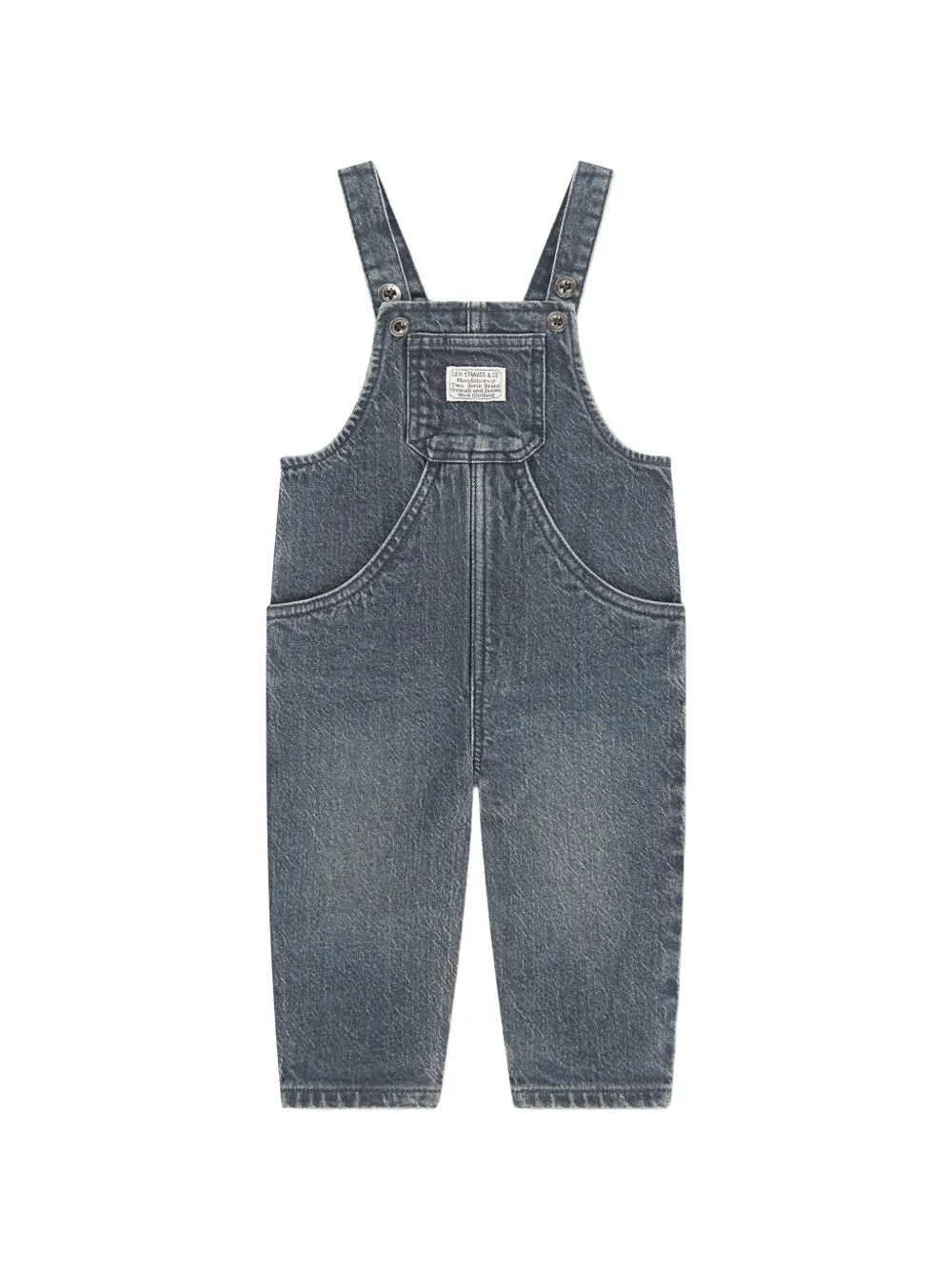 Levi's Kids salopette à effet délavé - Bleu Levi's Kids salopette à effet délavé - Bleu