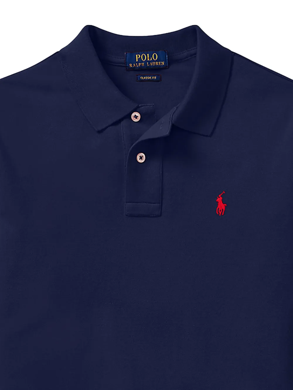POLO RALPH LAUREN KIDS long-sleeve polo shirt Blauw