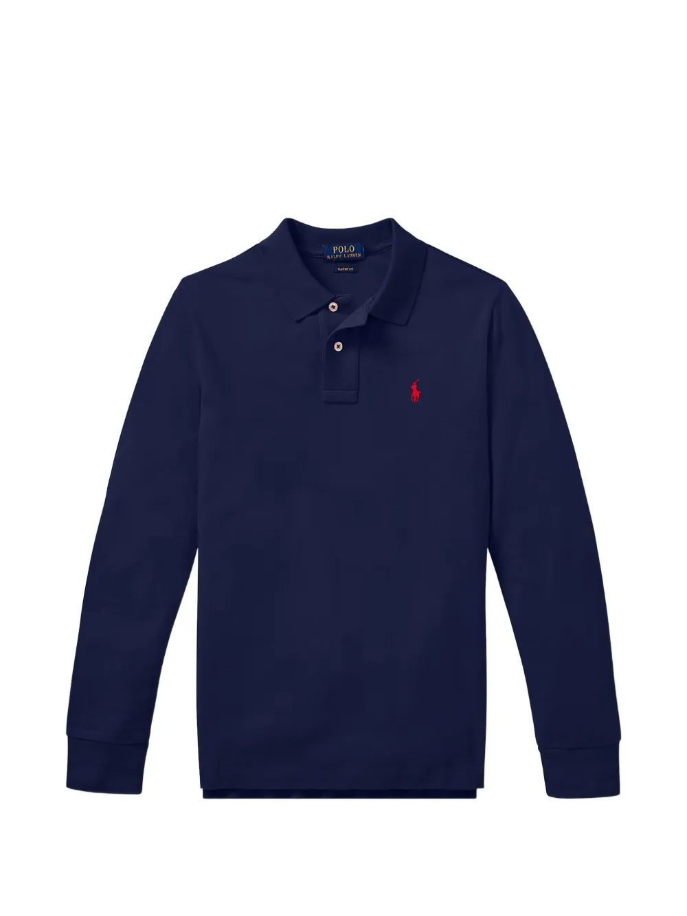 POLO RALPH LAUREN KIDS long-sleeve polo shirt - Blau