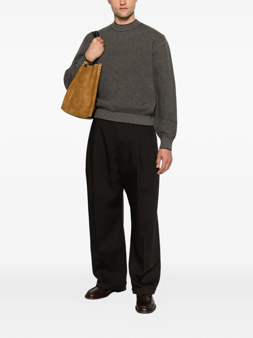 Jacquemus The Pelota trui met geribbelde afwerking Grijs