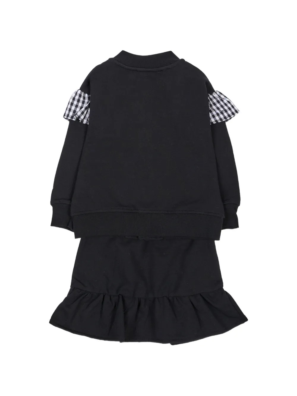 MSGM Kids Trainingspak met gingham-ruches Zwart