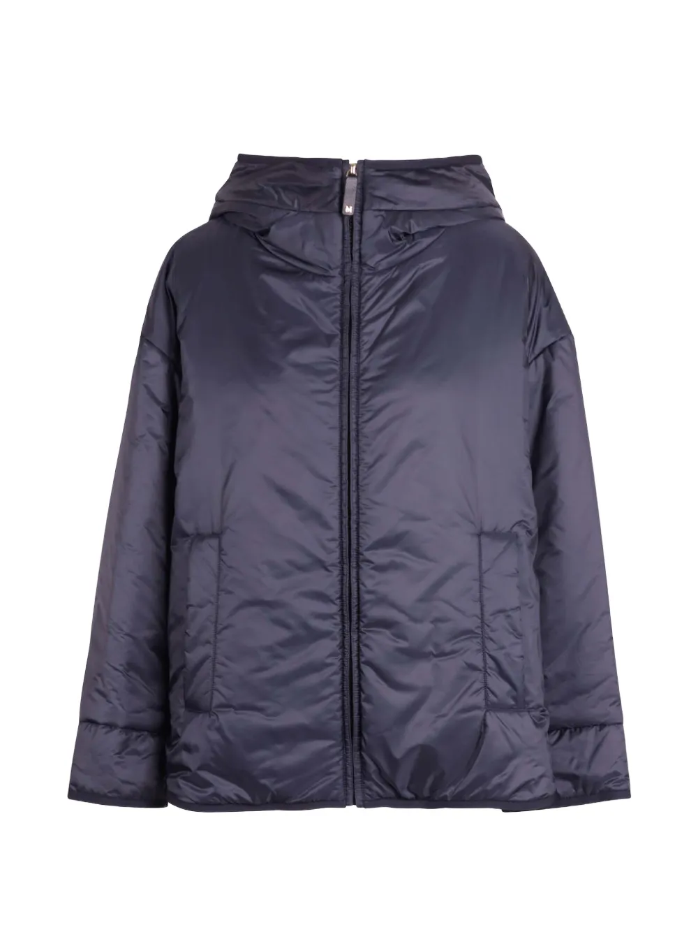Max Mara hooded padded jacket Blauw