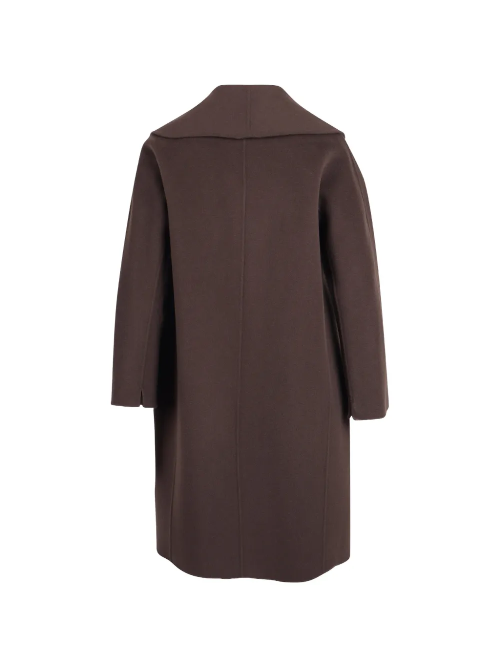 'S Max Mara Jas met sjaalkraag en open voorkant Bruin