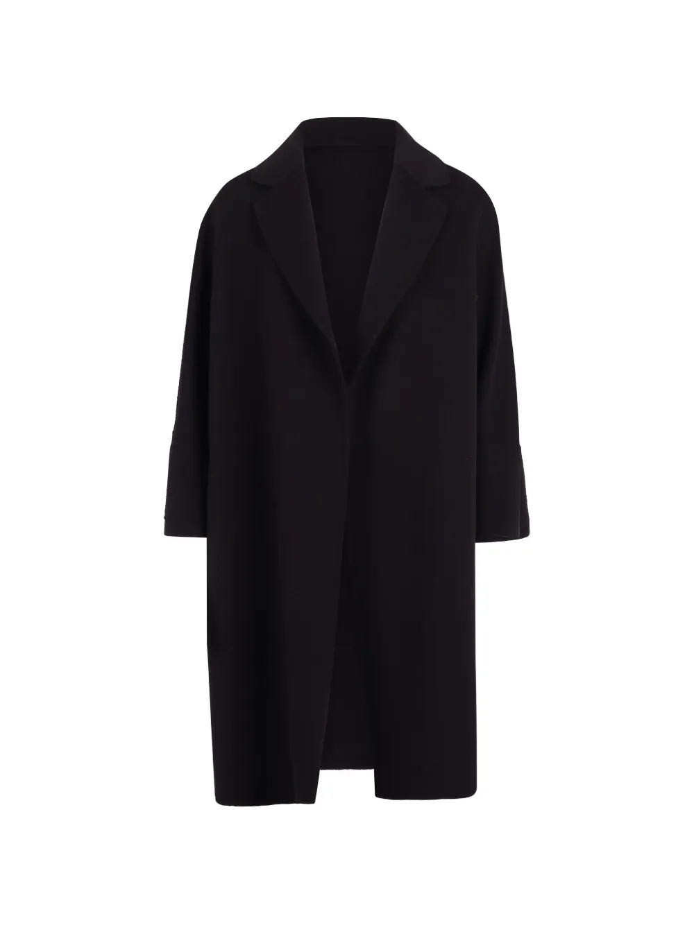 'S Max Mara notched-lapel coat - Black