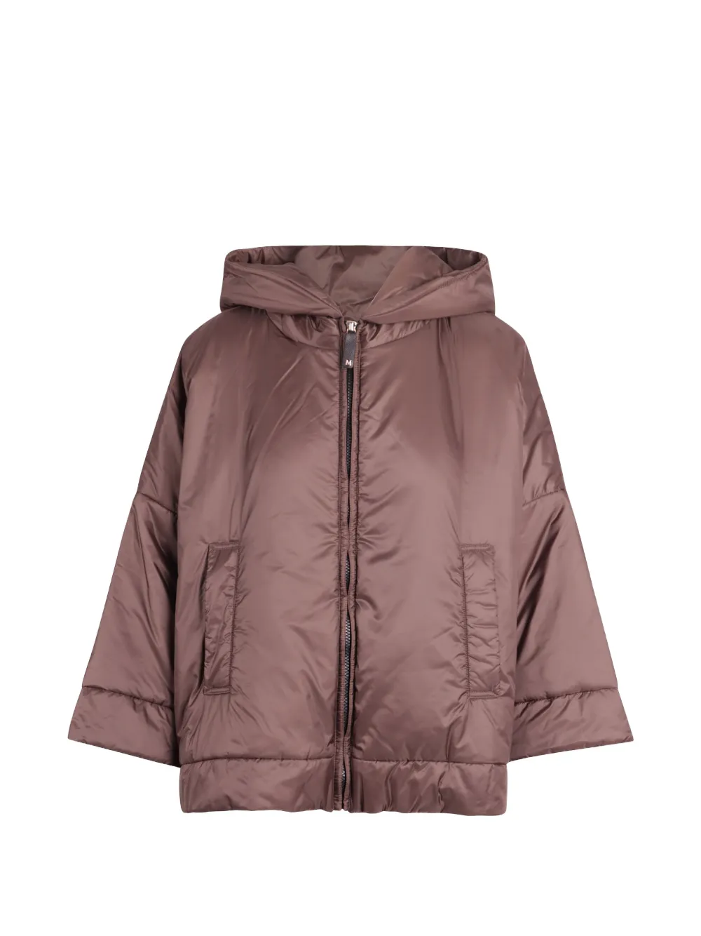 Max Mara hooded oversized jacket - Marrone