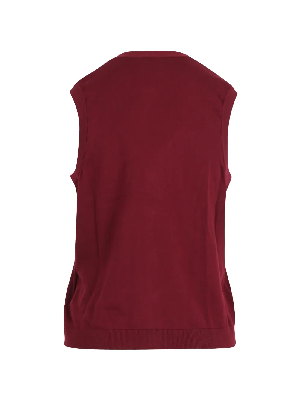 'S Max Mara V-neck button-down vest Rood